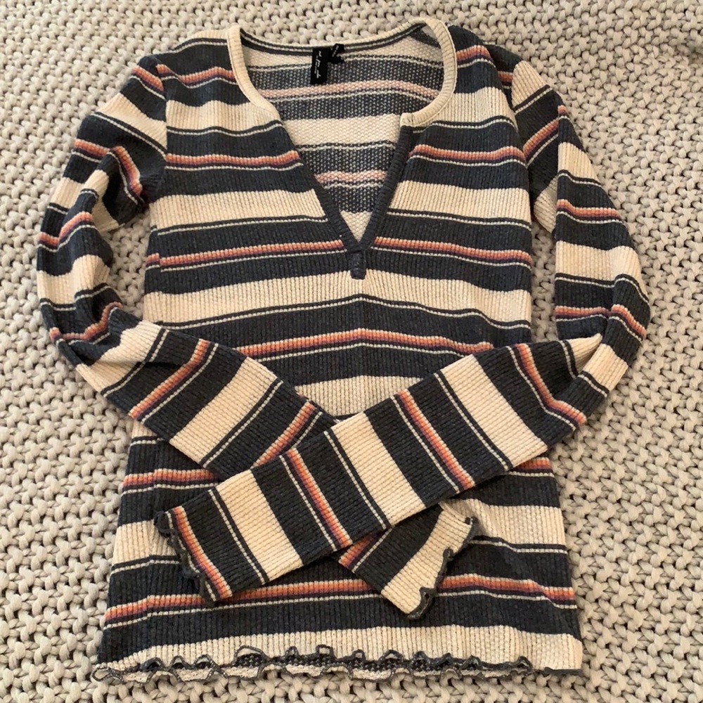 UO long sleeve stripped top